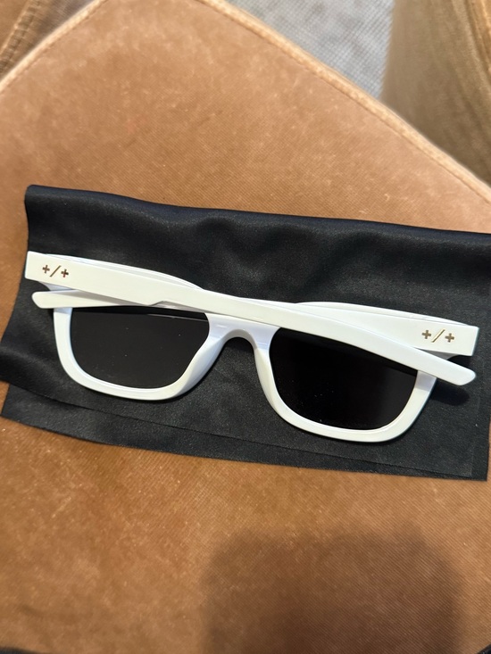 Strata Rider White Acetate Sunglasses | Polarized | Unisex | Like New main image 2